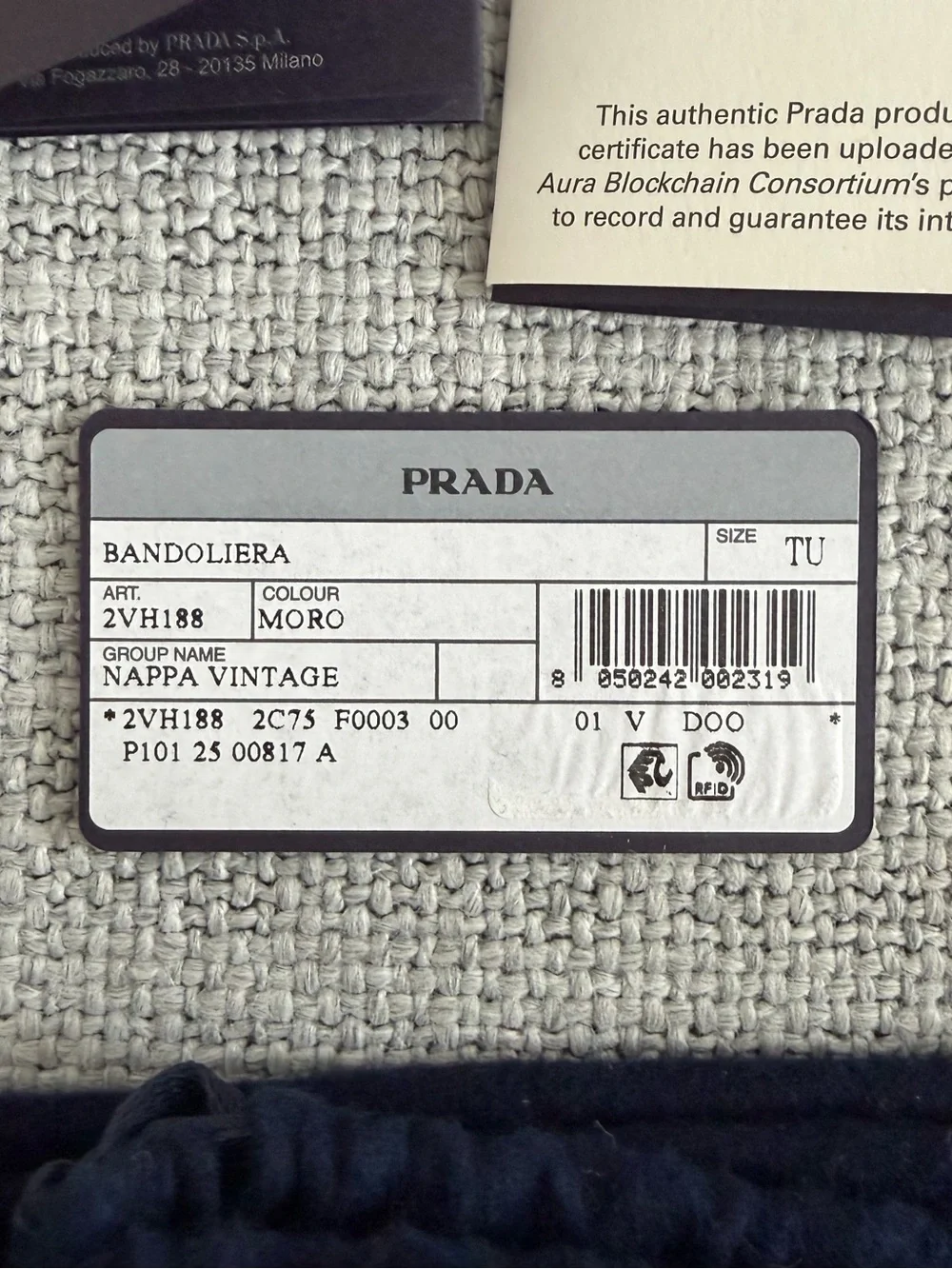 Prada Nappa Leather Shoulder Bag